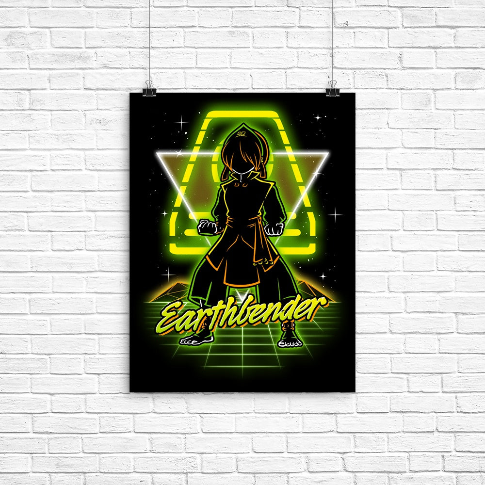 Retro Earthbender - Poster
