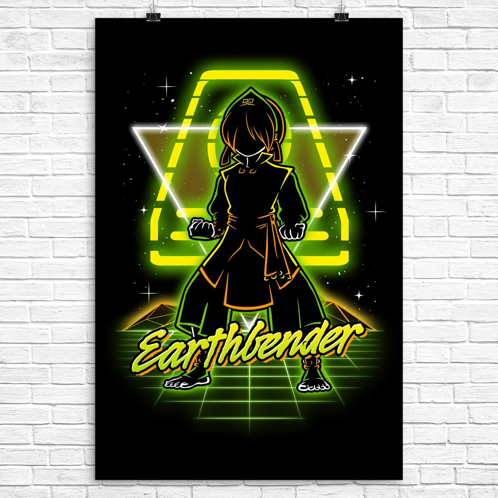 Earthbender Modern Retro Earthbender - Poster – Once Upon a Tee