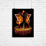 Retro Firebender - Poster