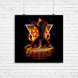 Retro Firebender - Poster