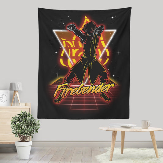 Retro Firebender - Wall Tapestry