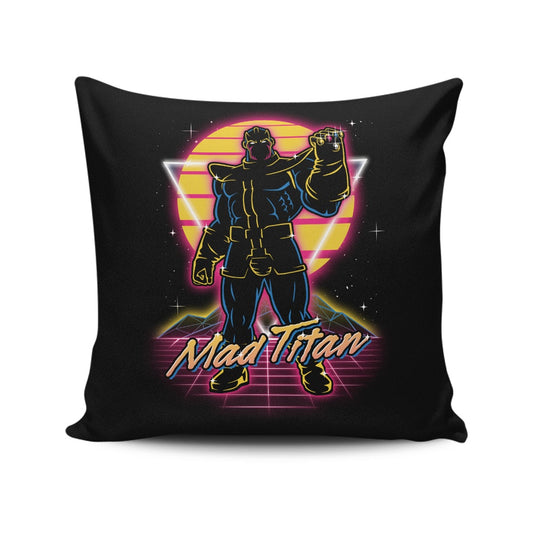 Retro Mad Titan - Throw Pillow