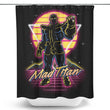 Retro Mad Titan - Shower Curtain