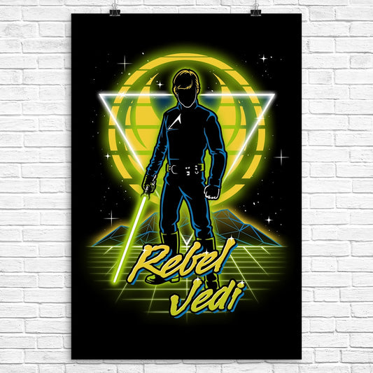 Retro Rebel Jedi - Poster