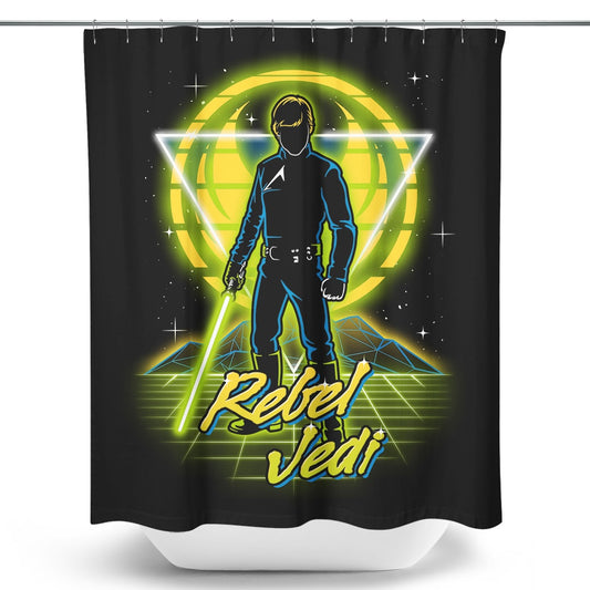 Retro Rebel Jedi - Shower Curtain