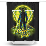 Retro Rebel Jedi - Shower Curtain