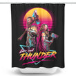Retro Space Vikings - Shower Curtain