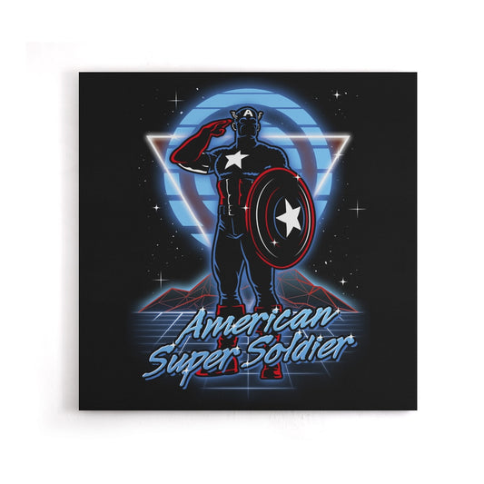 Retro Super Soldier - Canvas Print