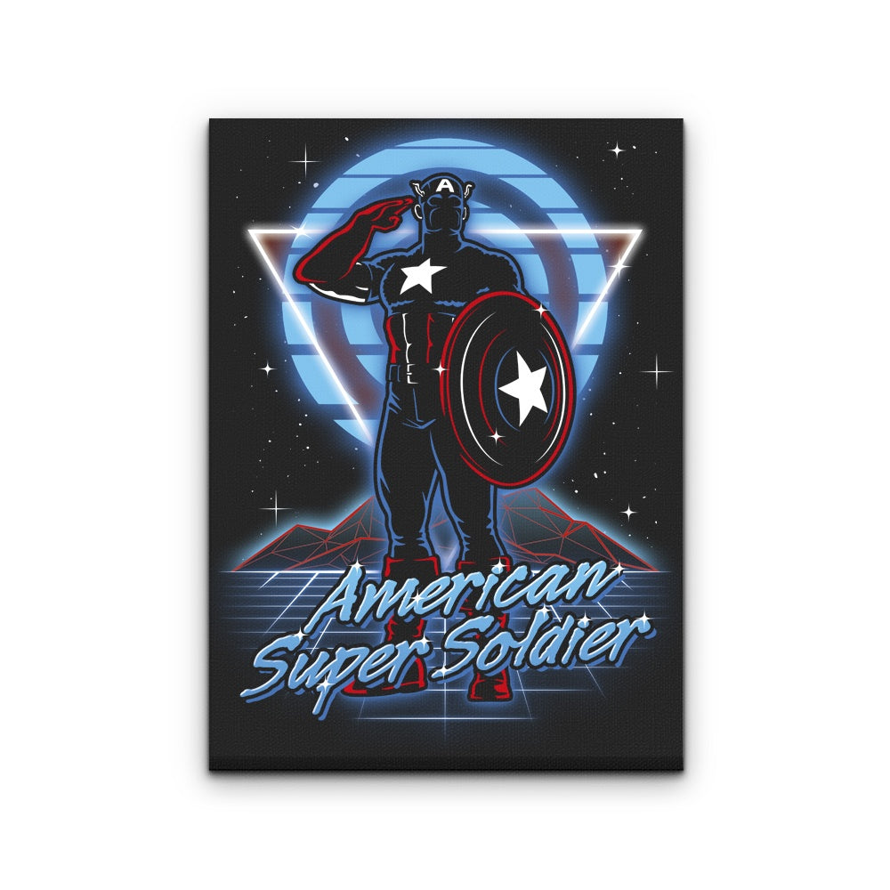 Retro Super Soldier - Canvas Print
