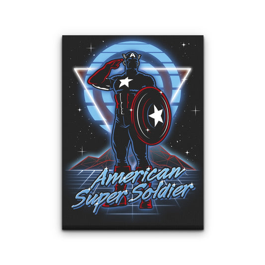 Retro Super Soldier - Canvas Print