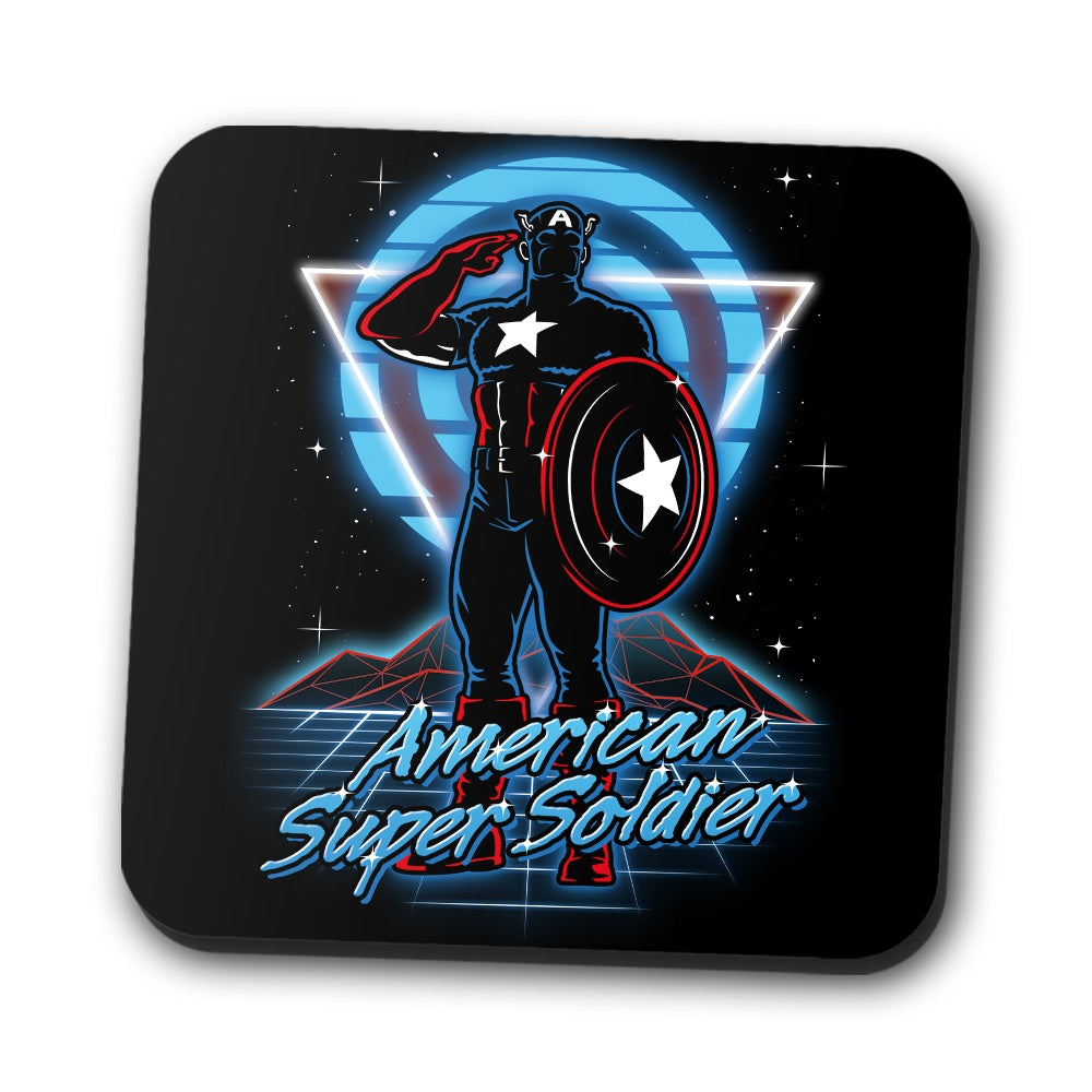 Retro Super Soldier - Coasters