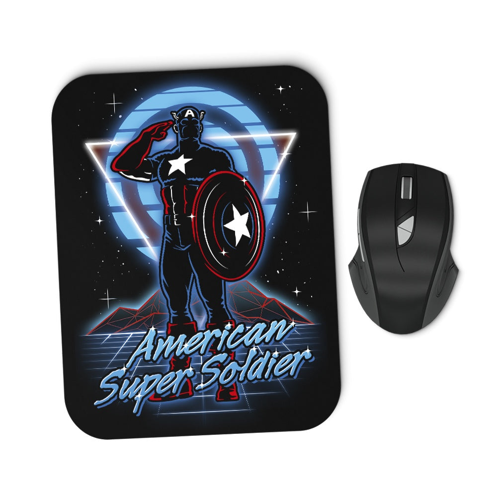 Retro Super Soldier - Mousepad