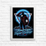 Retro Super Soldier - Posters & Prints