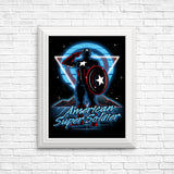 Retro Super Soldier - Posters & Prints