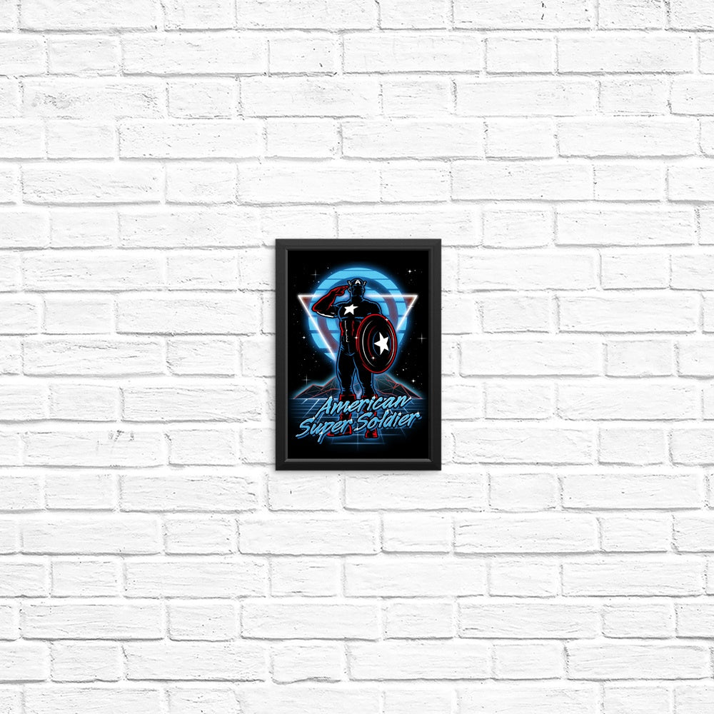 Retro Super Soldier - Posters & Prints