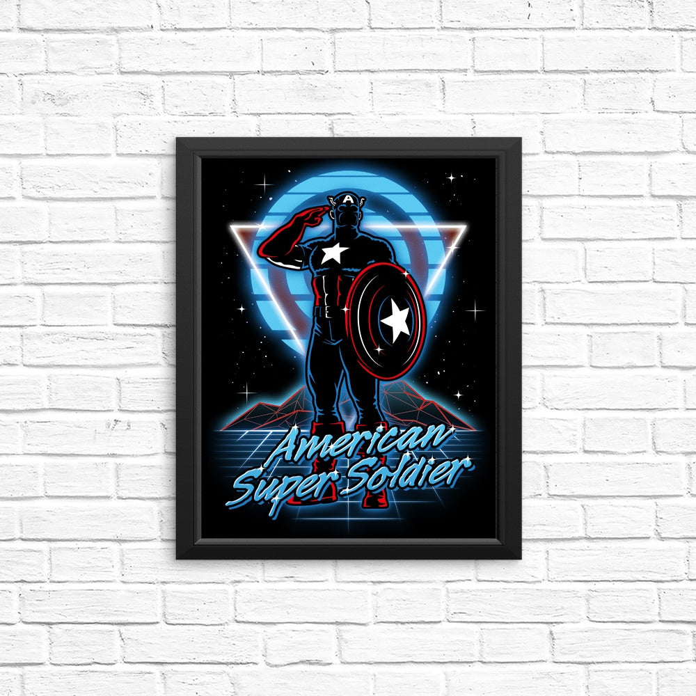 Retro Super Soldier - Posters & Prints