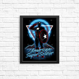 Retro Super Soldier - Posters & Prints