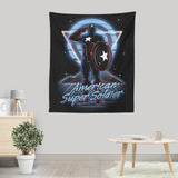 Retro Super Soldier - Wall Tapestry