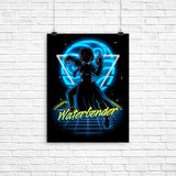 Retro Waterbender - Poster
