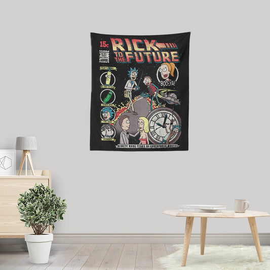 Rick to the Future - Wall Tapestry