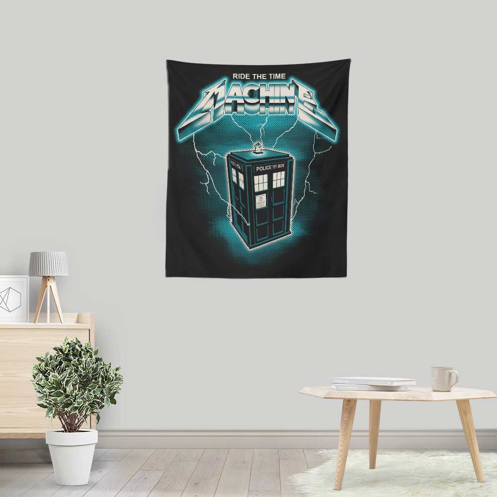 Ride the Time Machine - Wall Tapestry