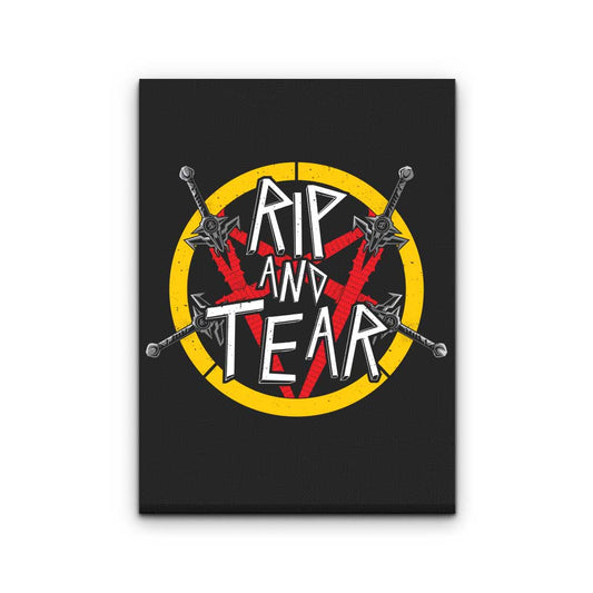 Rip and Tear - Canvas Print