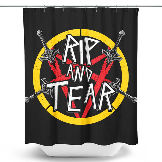 Rip and Tear - Shower Curtain
