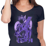 Rivaled Silhouette - Women's V-Neck