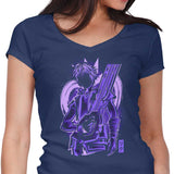 Rivaled Silhouette - Women's V-Neck