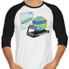 Round Earth - 3/4 Sleeve Raglan T-Shirt