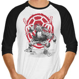 Sai Sumi-e - 3/4 Sleeve Raglan T-Shirt