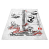 Sailing with the Wind - Fleece Blanket