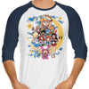 Sailor Mushroom - 3/4 Sleeve Raglan T-Shirt