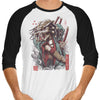 Samurai Predator - 3/4 Sleeve Raglan T-Shirt