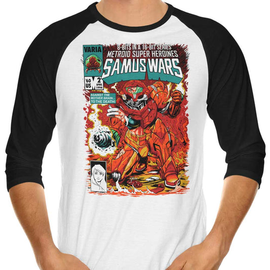 Samus Wars - 3/4 Sleeve Raglan T-Shirt