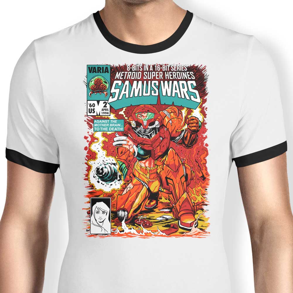 Samus Wars - Ringer T-Shirt