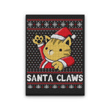 Santa Claws - Canvas Print
