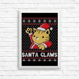 Santa Claws - Posters & Prints