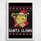 Santa Claws - Posters & Prints