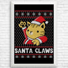 Santa Claws - Posters & Prints