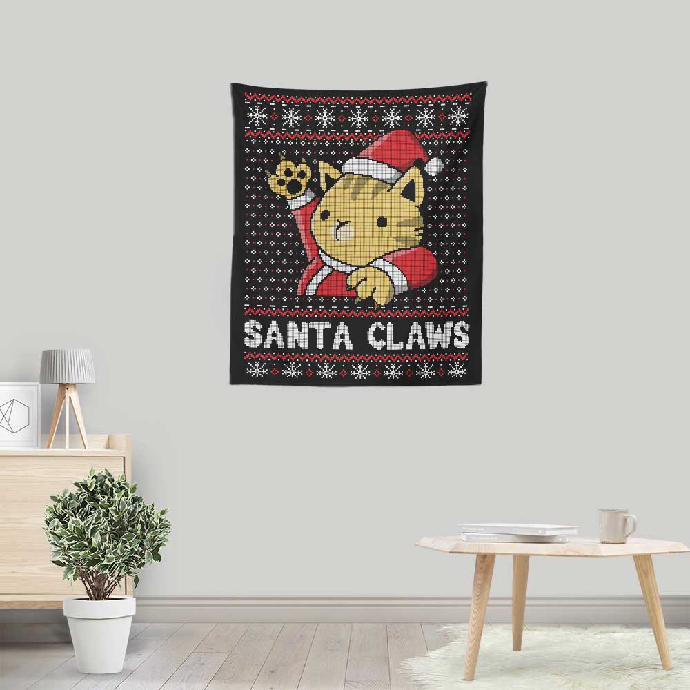 Santa Claws - Wall Tapestry