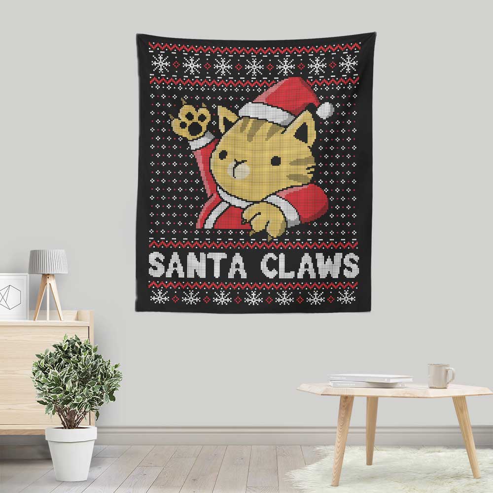 Santa Claws - Wall Tapestry