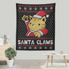 Santa Claws - Wall Tapestry
