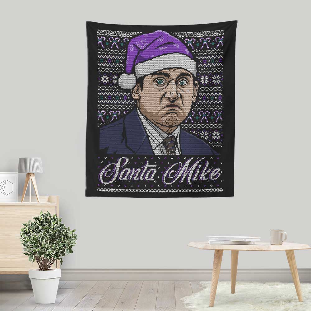 Santa Mike - Wall Tapestry