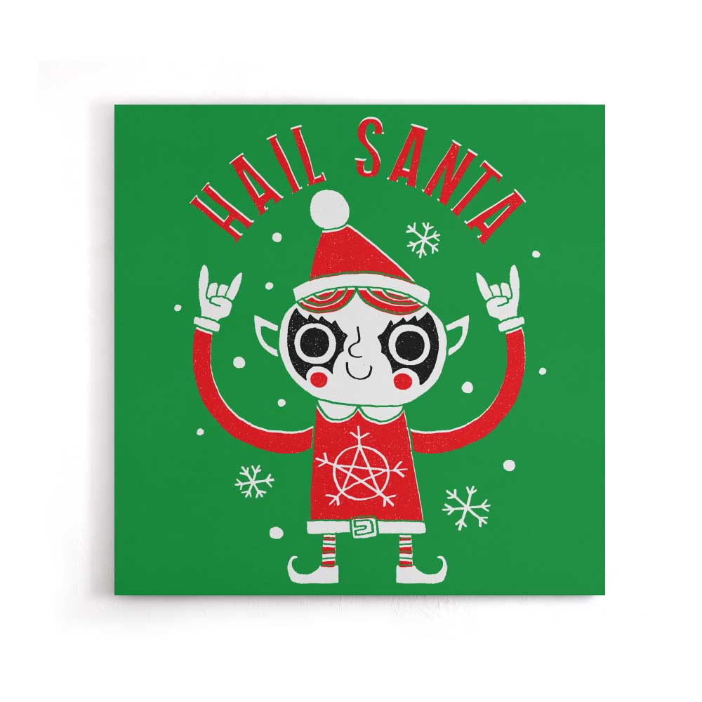 Santa Worship - Canvas Print