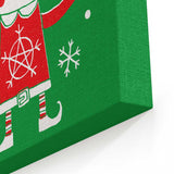 Santa Worship - Canvas Print