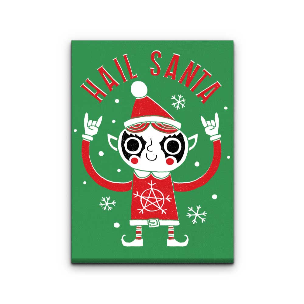 Santa Worship - Canvas Print