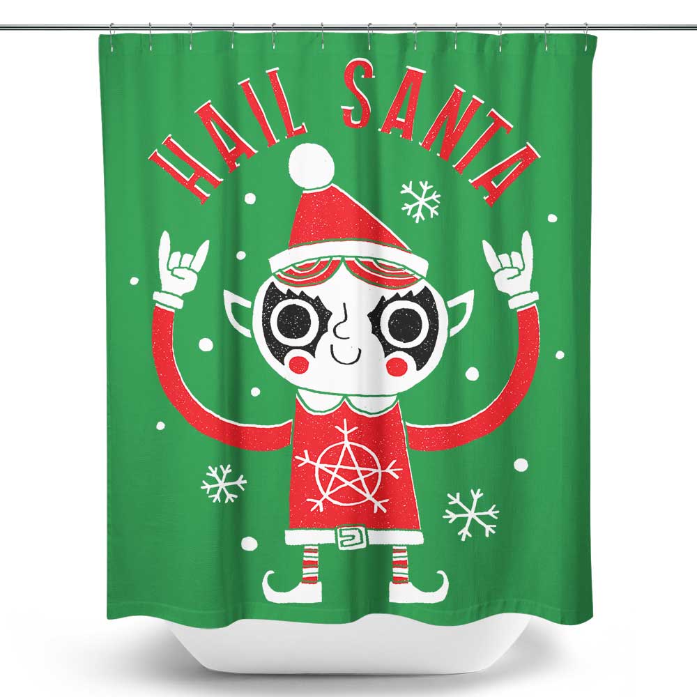 Santa Worship - Shower Curtain