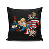 Scorched Puff Boys - Throw Pillow