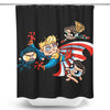 Scorched Puff Boys - Shower Curtain